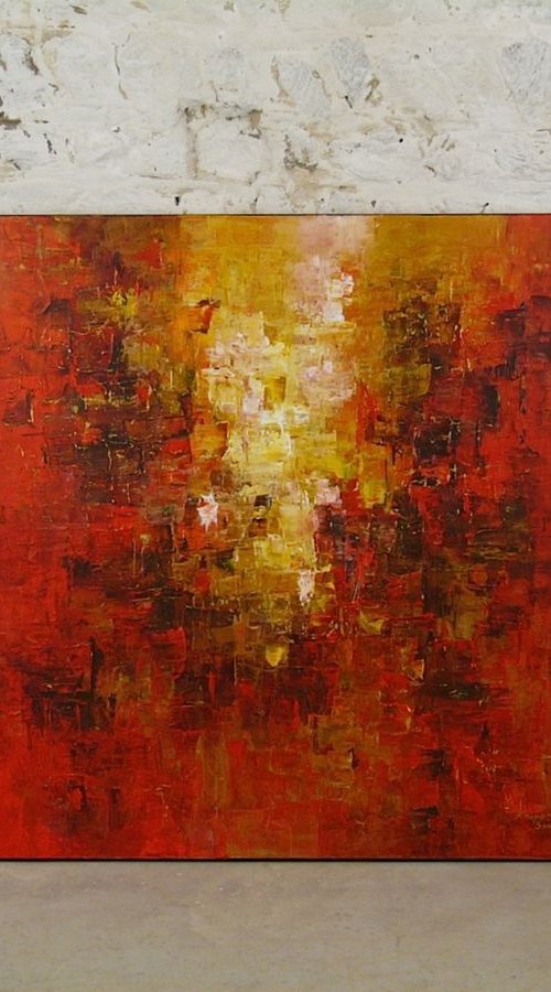 Shades Of Great Joy  (Large, 100x100cm) by Kalpana Soanes