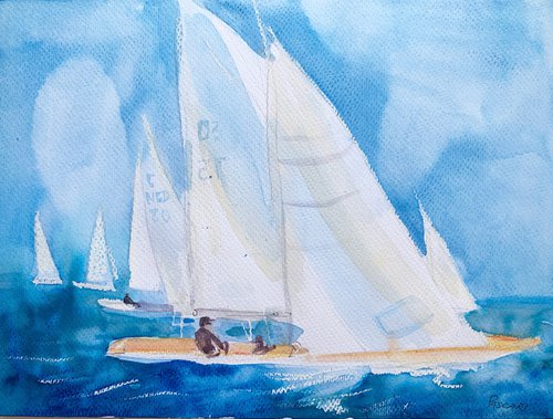 Sailboats by Olga Pascari