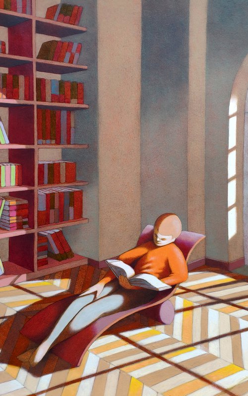 The reading room by Federico Cortese