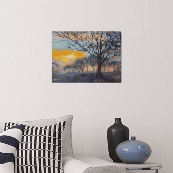 Precious Moments (large watercolour landscape)