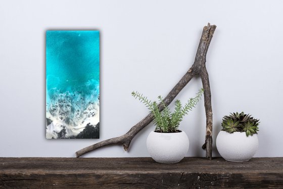Volcanic beach ocean