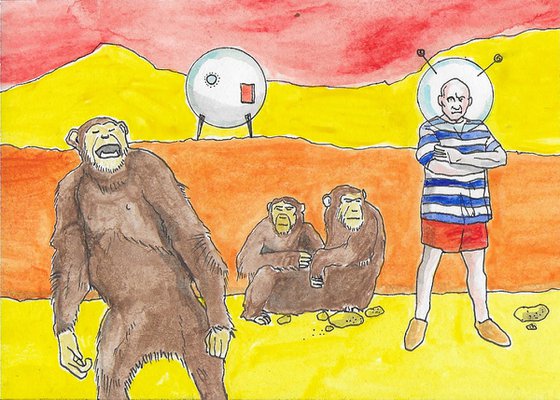 Picasso Visita El Planeta De Los Simios