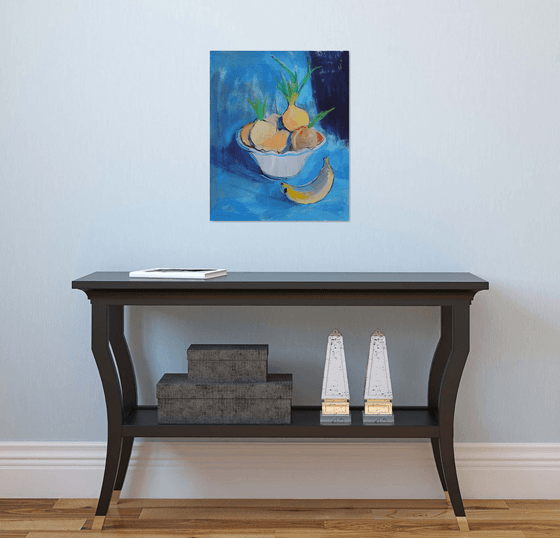 onion and bananas