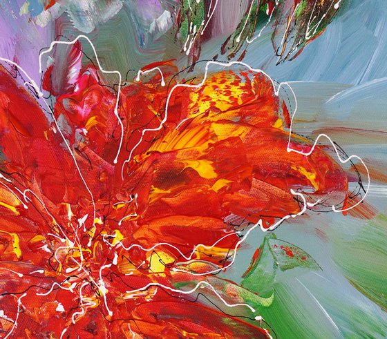 Red Flowery Symphony M 1