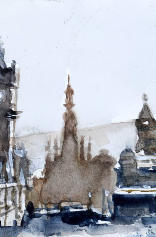 Edinburgh 4 by Goran Žigolić Watercolors