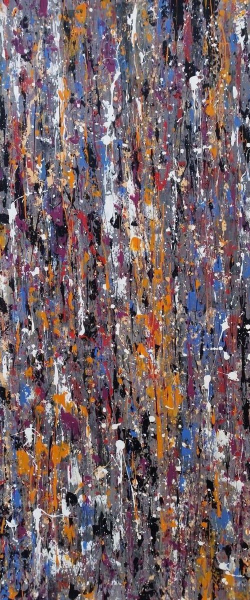 Abstract  ACRYLIC PAINTING on CANVAS by M.Y. by Max Yaskin