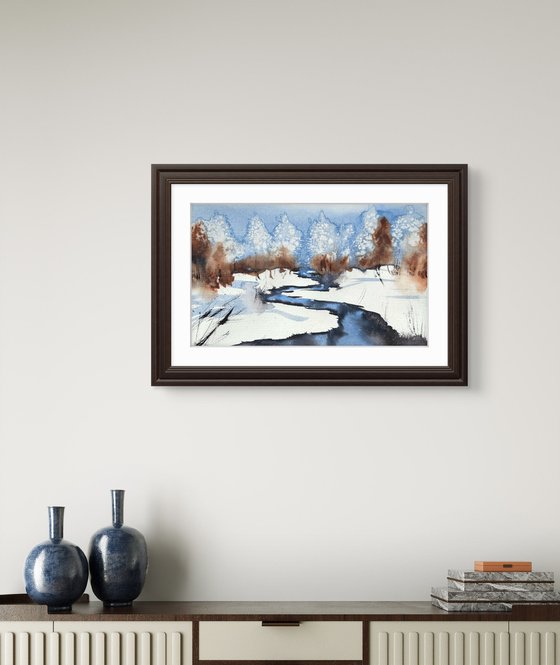 Winter day in the forest