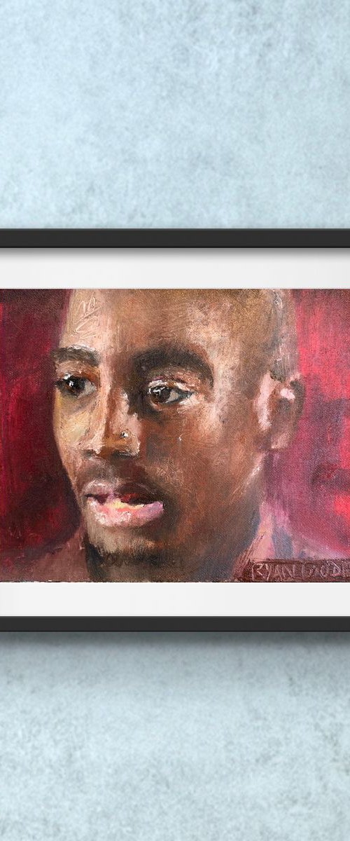 Portrait - 2Pac 1994 by Ryan  Louder