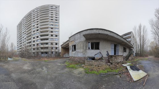 #57. Pripyat. Boy in the yard - Original size