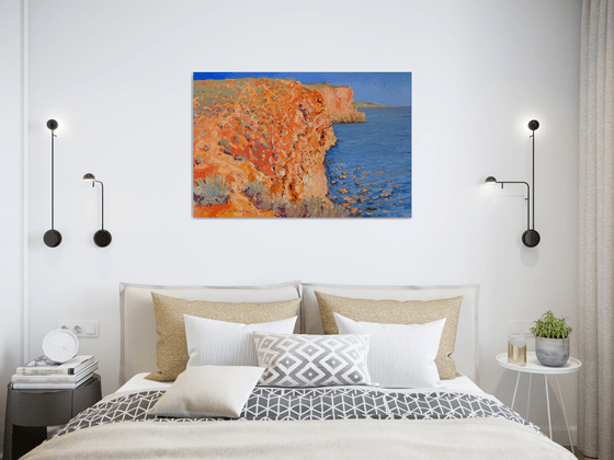 Red Cliffs and the Ocean