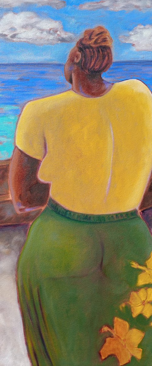 Yellow Hibiscus by Lorie Schackmann