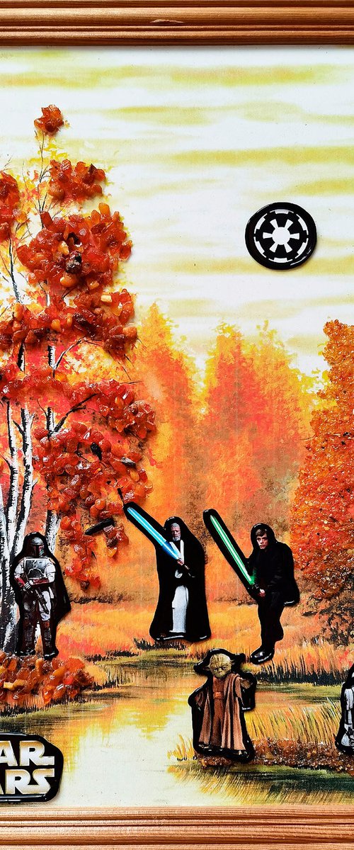 Star Wars in an autumn forest by BAST