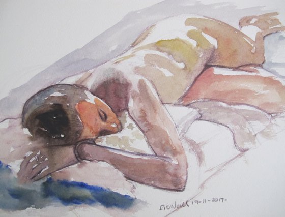 Reclining female nude