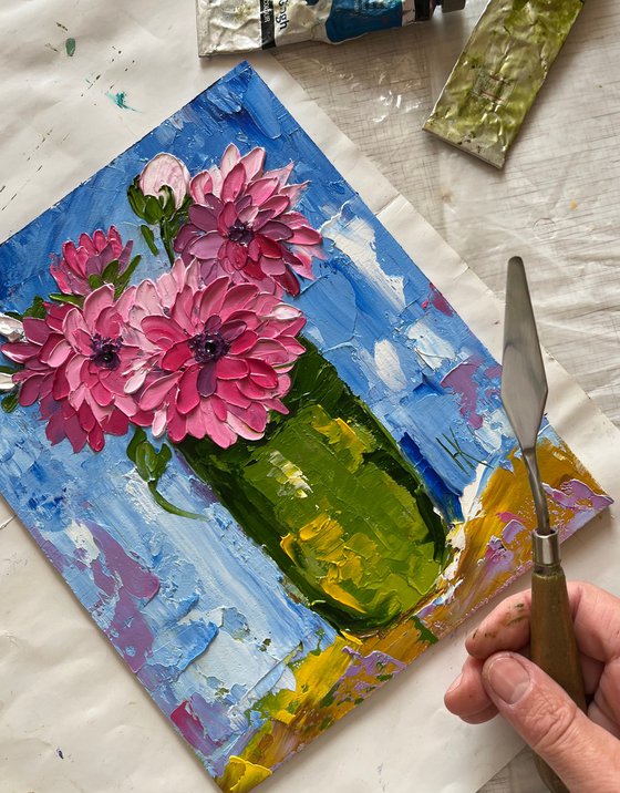 Dahlias Painting