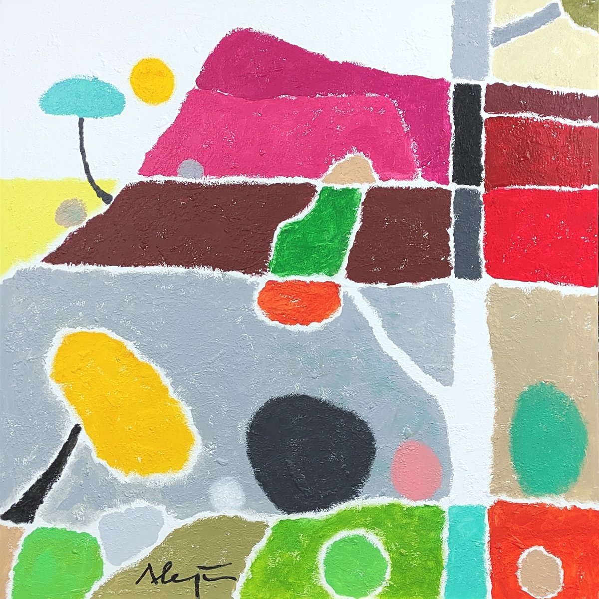 The Mountain By Alejos, 39 X 39, Artwork For Sale On Artfinder