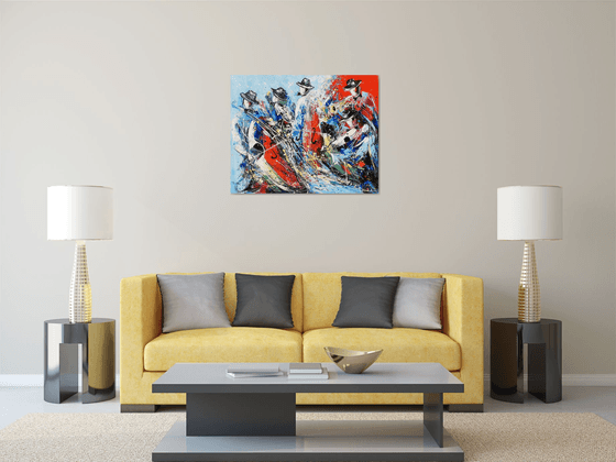 Jazz Band on Canvas