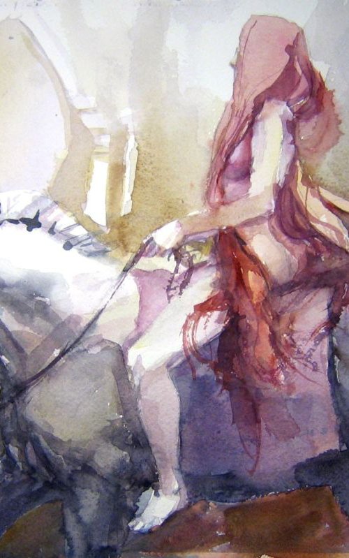 Lady Godiva by Goran Žigolić Watercolors