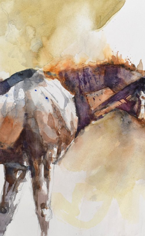 Horse steam 8 by Goran Žigolić Watercolors