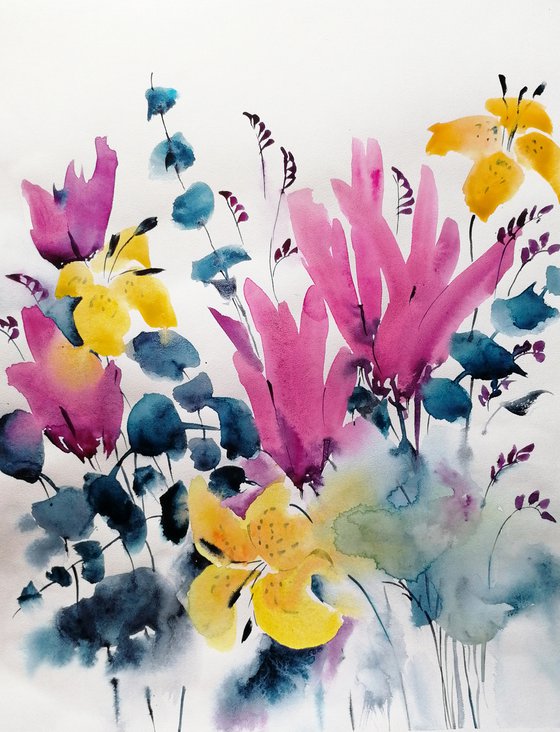 Wildflowers painting