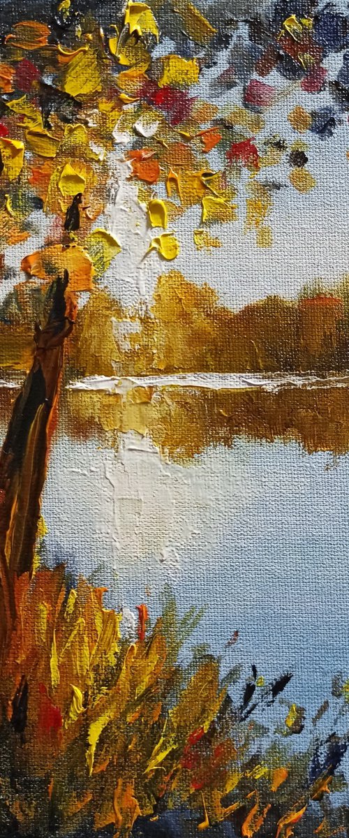 Impression. Dawn on the river by Oleh Rak