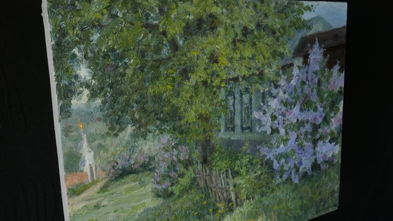 Blooming Lilacs - lilacs painting