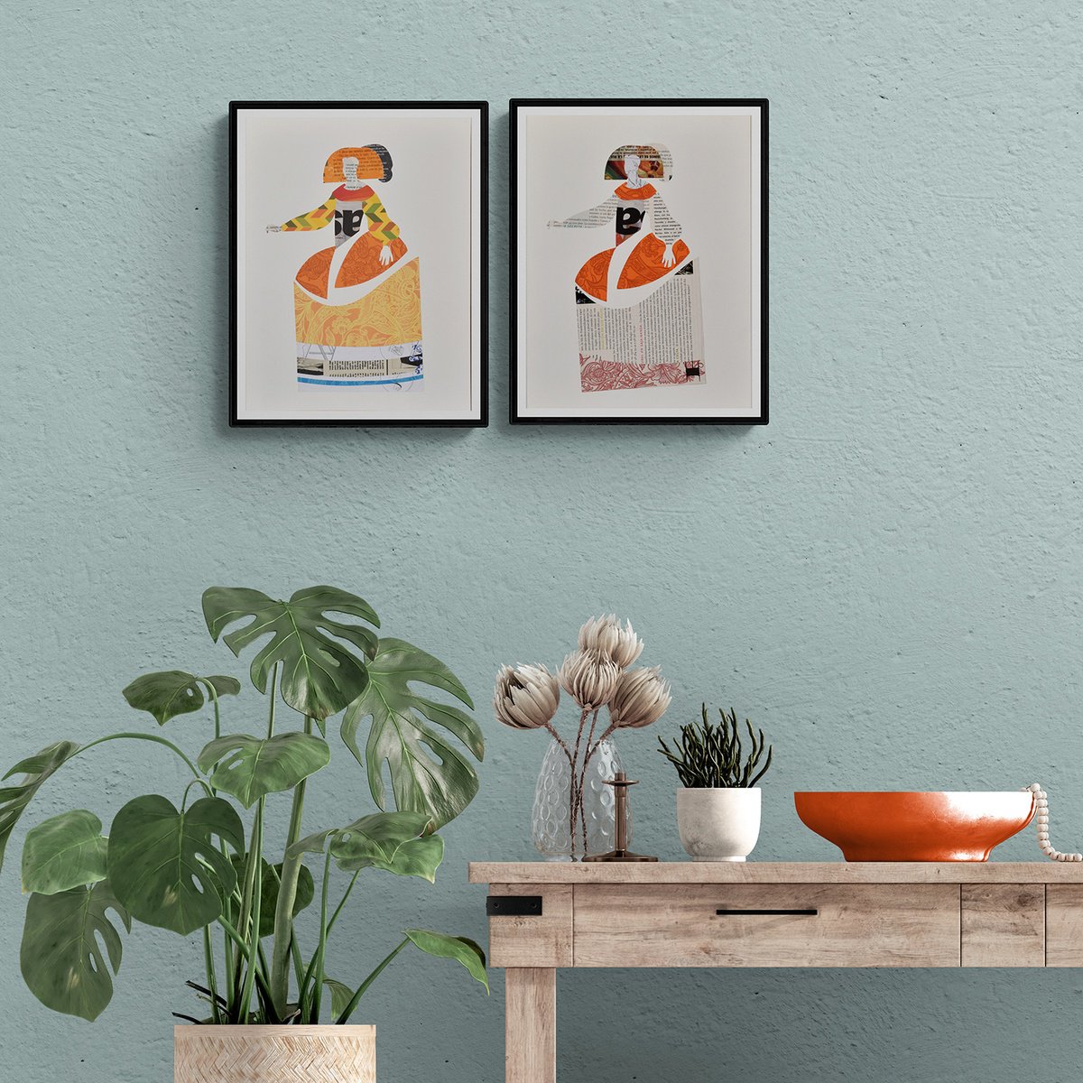 Portrait Collage By Manel Villalonga, 11 X 14", 135 Menina, Original Artwork