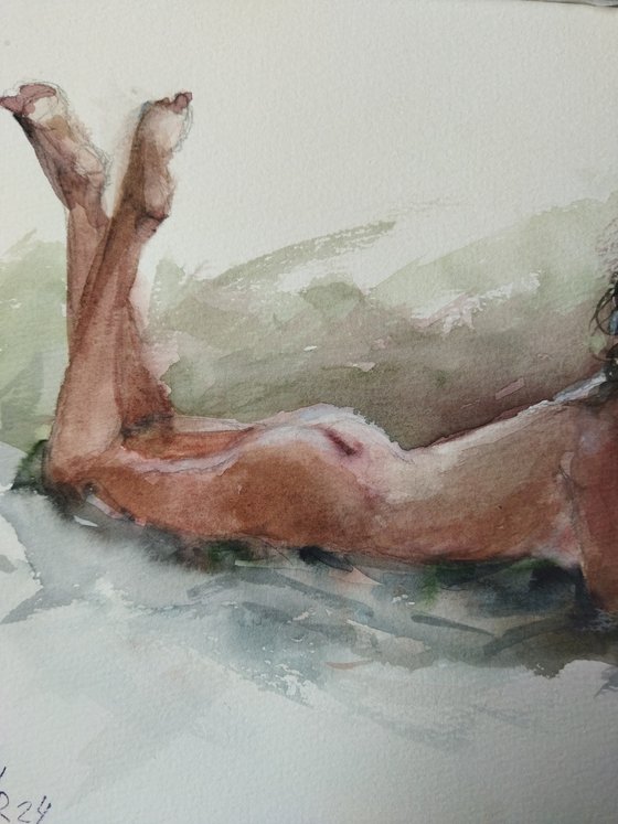 Nude woman