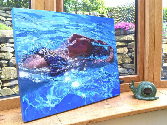 Liquid Light - Swimming/ Water painting