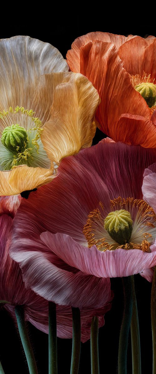 Poppies 120 by MICHAEL FILONOW