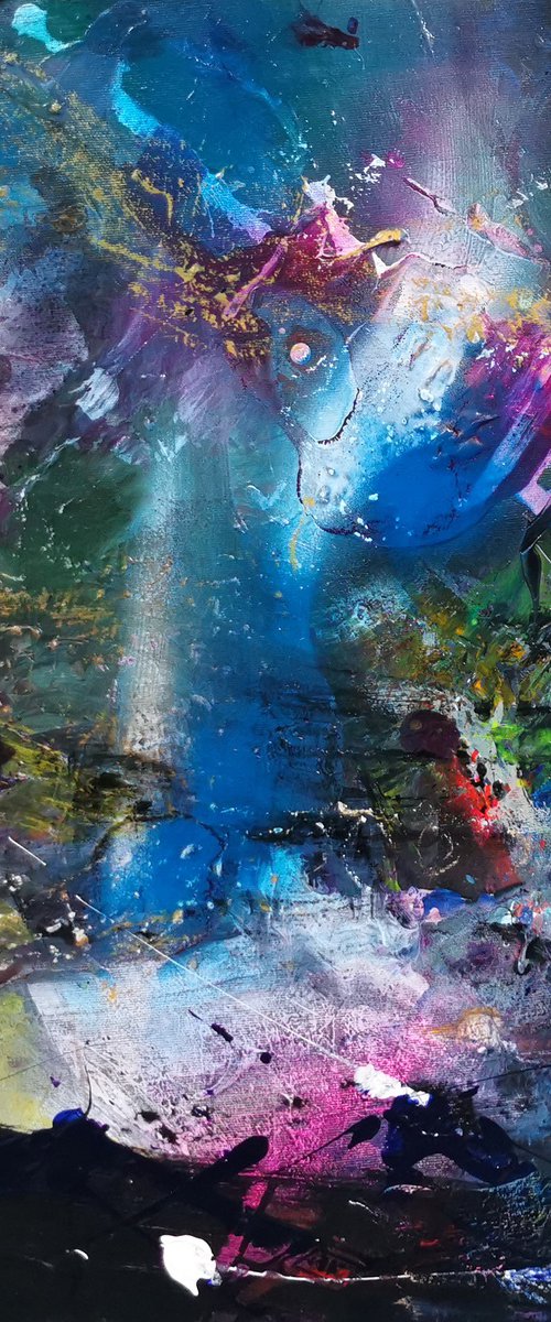Fascinating beautiful dream related abstract oneiric masterpiece by O KLOSKA by Kloska Ovidiu