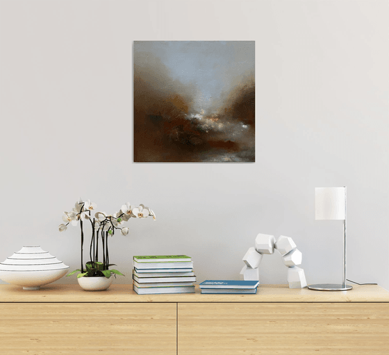 "Warm haze" 45X45 cm  by Elena Troyanskaya
