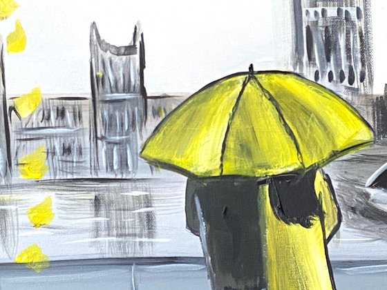 Yellow London Umbrellas