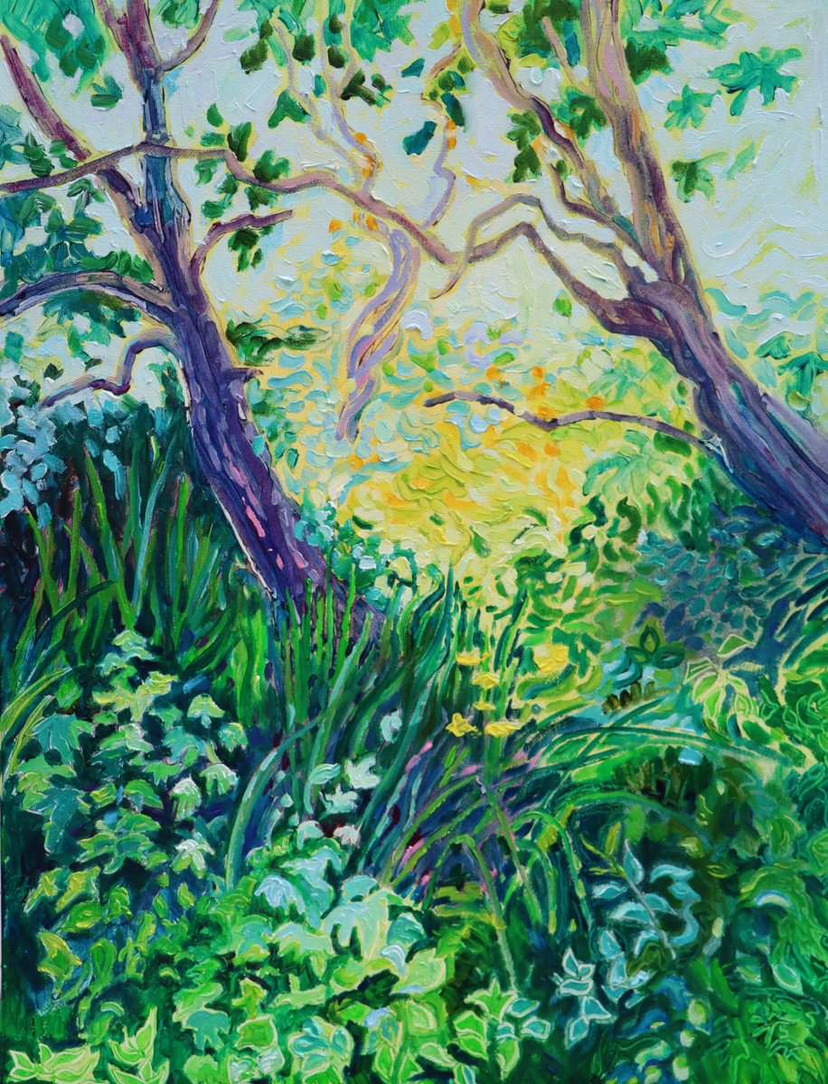 Lush Summer By Mary Kemp, 13 X 17, Artwork For Sale On Artfinder