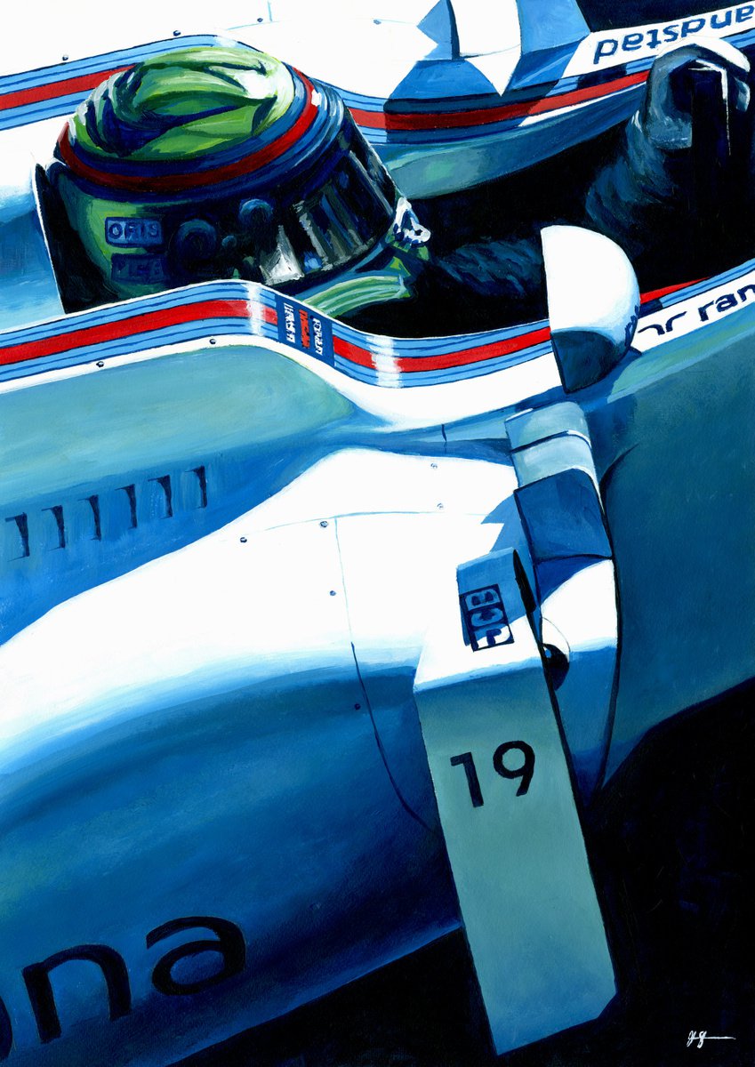 Felipe Massa | Williams Fw40 - Final F1 Season By Alex Stutchbury, 18 X 25, Artwork For Sale On Artfinder