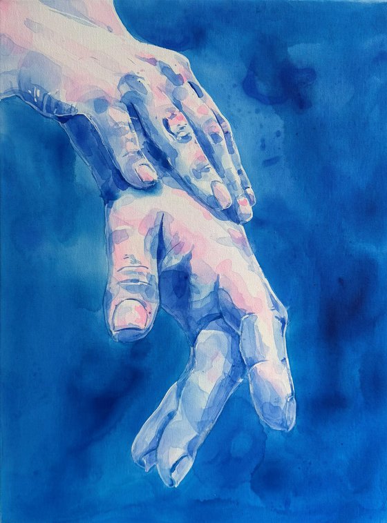 Blue connection with Myself