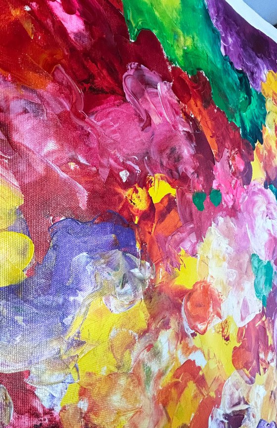 "Riot of flowers in summer"