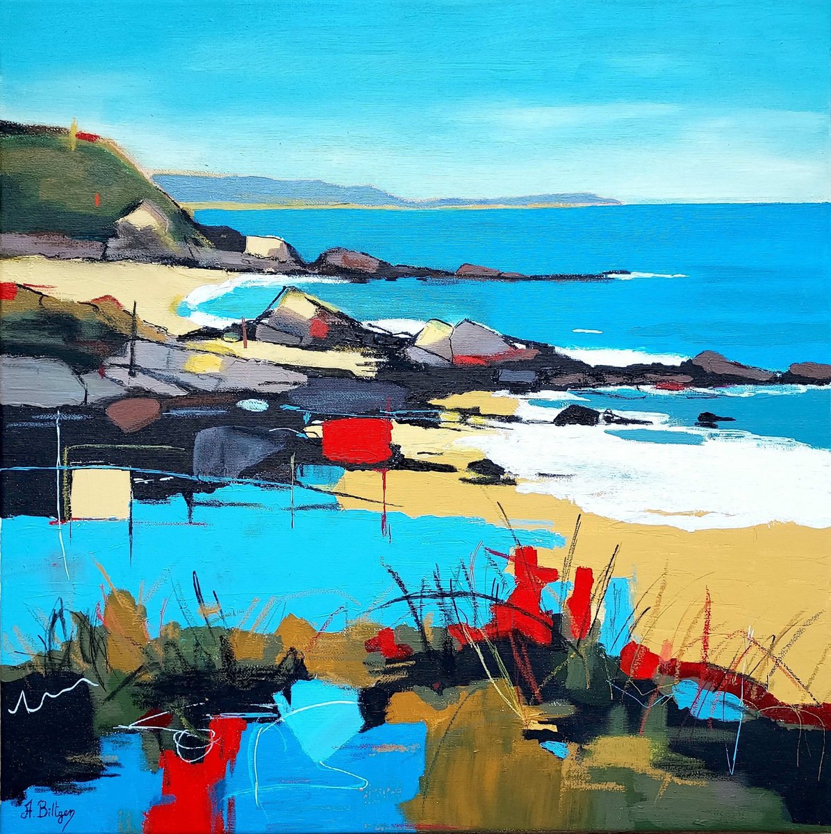  i?clats Marins By Axelle Biltgen, 20 X 20, Artwork For Sale On Artfinder