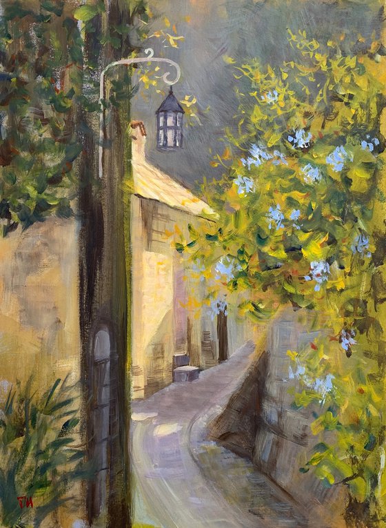 Small lane in Côte d'Azur