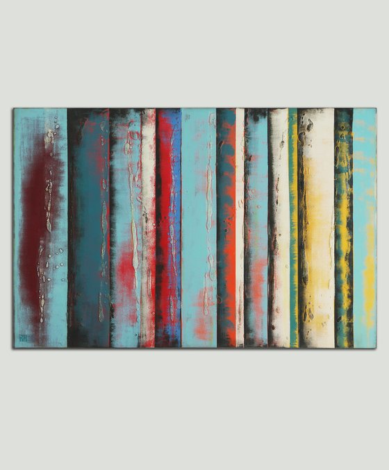 Abstract Modern Painting - Vertical Panels - 80x120cm - Ronald Hunter - 16O