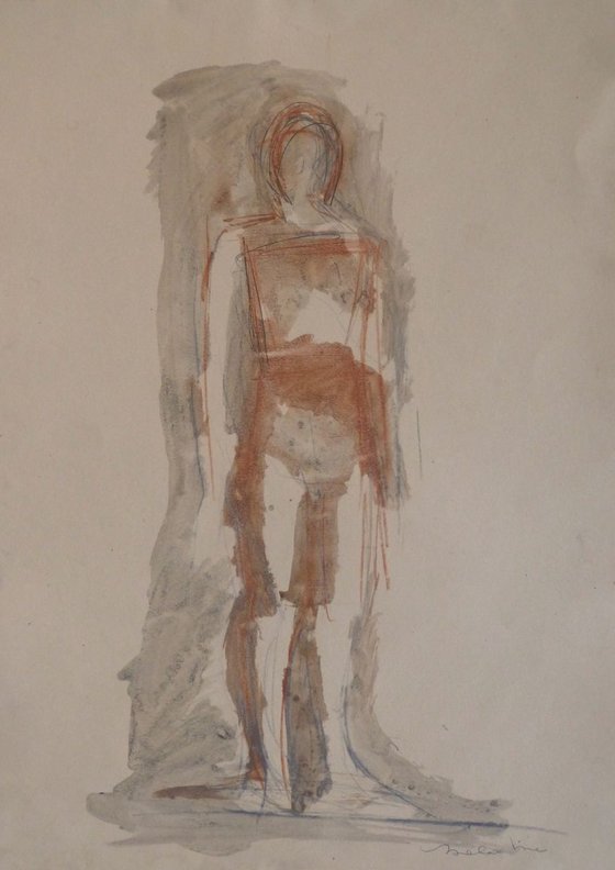 Large Figure Sketch 3, 59x42 cm