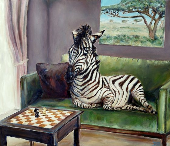 Zebra At Home