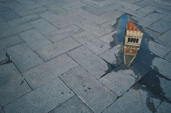 A Puddle in the Piazza San Marco, Venice.