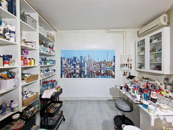 Urban Skyline Reflection New York