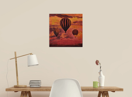 A sunset in Balloons