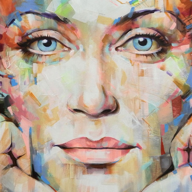 Expansion Girl Pop Art Urban Face Abstract Artfinder