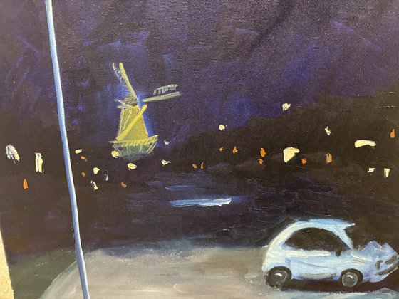 January Night Plein Air