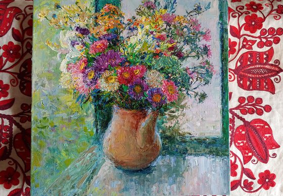 A bouquet of chrysanthemums
