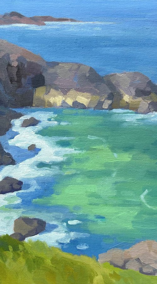 View From Clodgy Point, St Ives by Dawn Harries