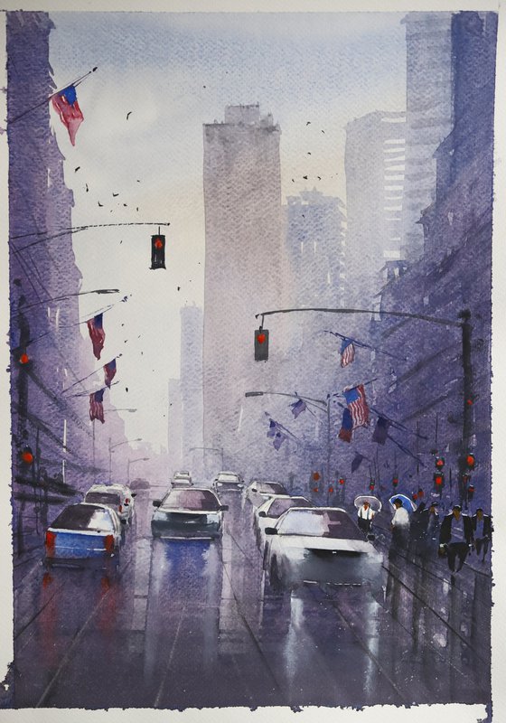 New York_On A Rainy Day
