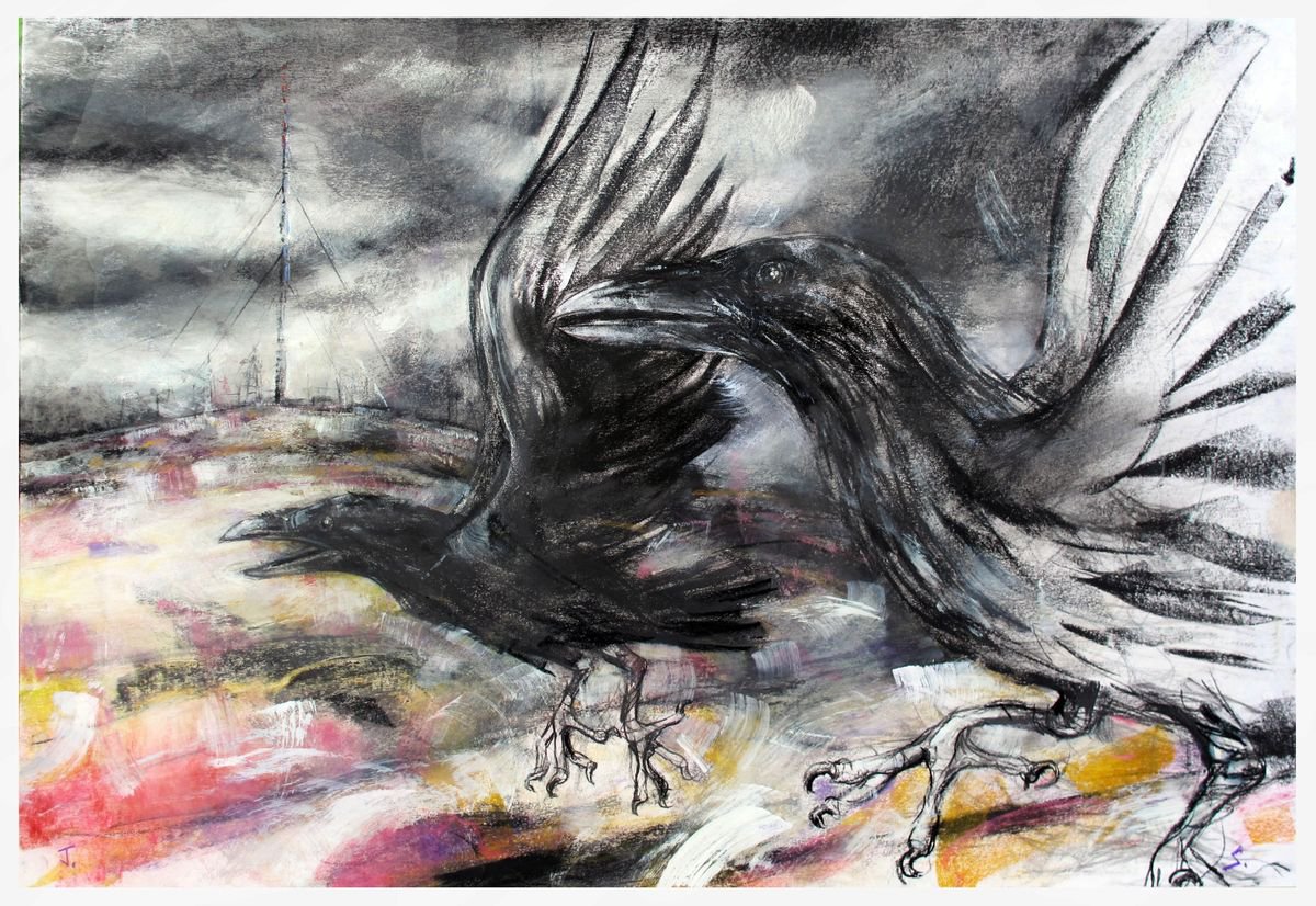 Crows, Winter Hill, Transmitter 2 by John Sharp